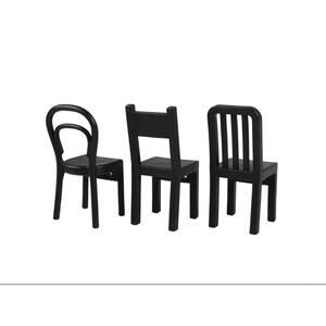 IKEA Fjantig Hook Set of 3 Chairs Black Wall Mounted Hangers